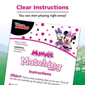 Wonder Forge Minnie Matching Game for Kids Age 3-5