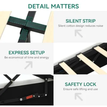 YITAHOME King Size Storage Bed with USB Ports and Headboard