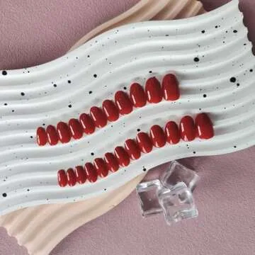 KQueenest Red Press On Nails for Effortless Beauty