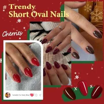 KQueenest Red Press On Nails for Effortless Beauty