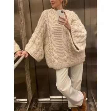 Shop Women's Casual Oversized Sweater in Y2K Style