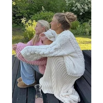 Shop Women's Casual Oversized Sweater in Y2K Style