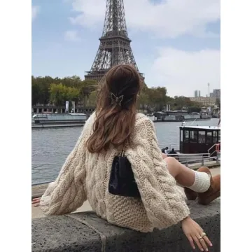 Shop Women's Casual Oversized Sweater in Y2K Style