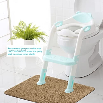 Adjustable Potty Training Seat with Step Stool - Safe & Foldable
