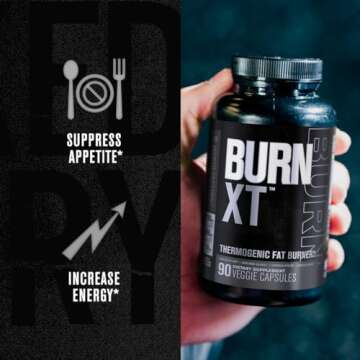 Jacked Factory Burn XT Black Fat Burner for Weight Loss