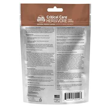 Oxbow Animal Health Critical Care for Herbivores - Papaya Flavor, 100 Gram Bag