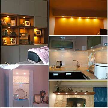 CRISETEK Puck Lights with Smart Control & Dimmable Options