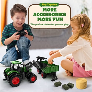 Uarzt RC Tractor Toy Set for Kids - Fun Birthday Gift!