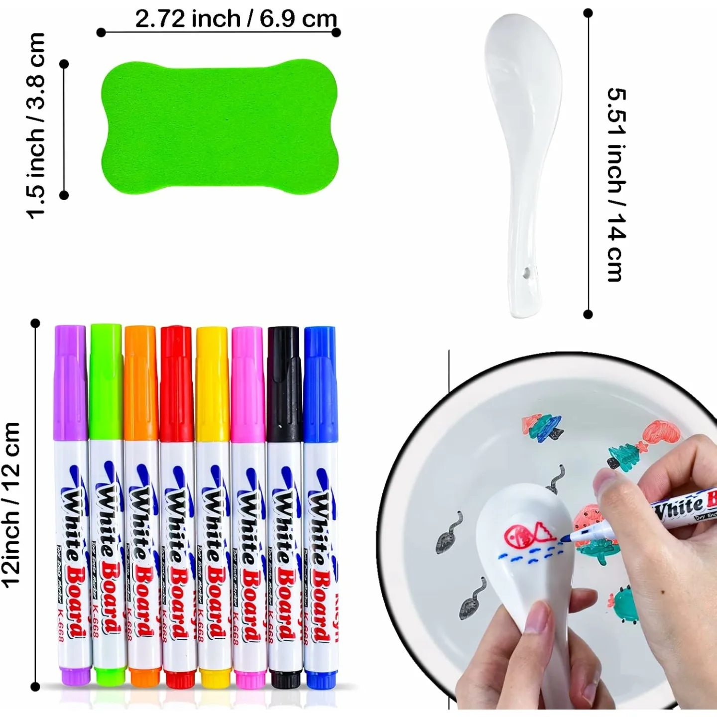 Magical Water Painting Pen Set - Kids Colorful Markers