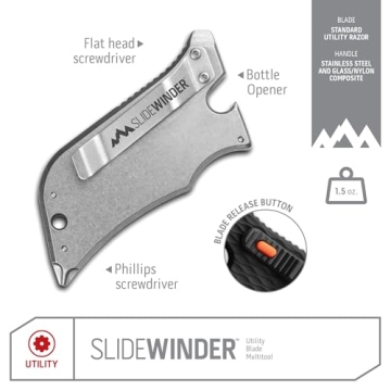 Outdoor Edge SlideWinder Utility Knife - Ultimate Multitool