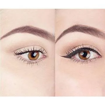 The Flick Stick Winged Eyeliner Stamp by Lovoir, Waterproof Make Up, Smudgeproof, Long Lasting Liquid Eye liner Pen, Vamp Style Wing, 2 Wingliner Pens (8mm Mini, Midnight Black)