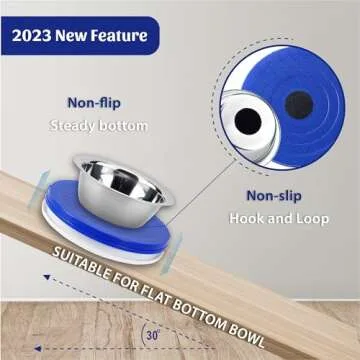 SoulThink® Ant Proof Cat Dog Bowl Tray - 2024 New Innovation Anti Ant Pet Food Dish Indoor No Chemical No Water Needed Different from Traditional Ant Trap (Royal Blue)