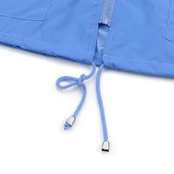 PESION Women's Lightweight Waterproof Windbreaker Jacket