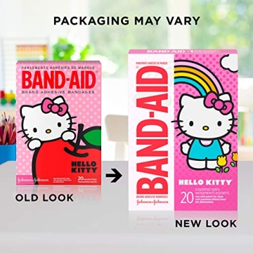 Hello Kitty Adhesive Band-Aids for All Ages - 20 ct