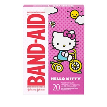 Hello Kitty Adhesive Band-Aids for All Ages - 20 ct