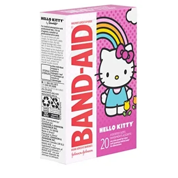 Hello Kitty Adhesive Band-Aids for All Ages - 20 ct