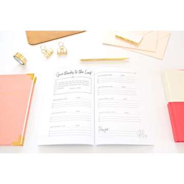 Christian Gratitude Journal for Women: Give Thanks to the Lord: A 52 Week Inspirational Guide to More Prayer and Less Stress