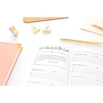 Christian Gratitude Journal for Women: Give Thanks to the Lord: A 52 Week Inspirational Guide to More Prayer and Less Stress