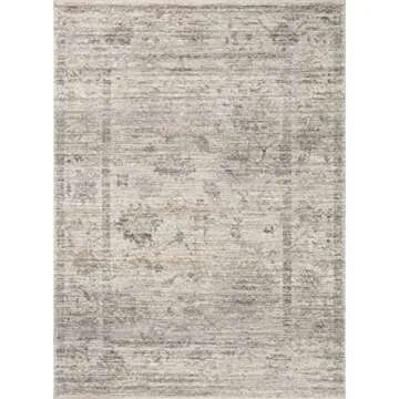 Loloi Magnolia Home Millie Collection Rug in Silver/Dove