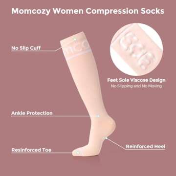 Momcozy Compression Socks for Women - Stylish Relief & Support