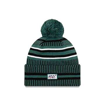 New Era Men's Green/Black Philadelphia Eagles 2019 NFL Sideline Home Official Sport Knit Hat