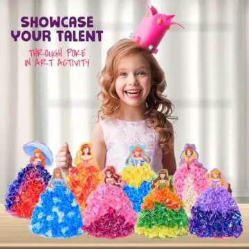 Yrinfay Poke-In Art Craft Kit for Kids - DIY Magical Princesses & Accessories