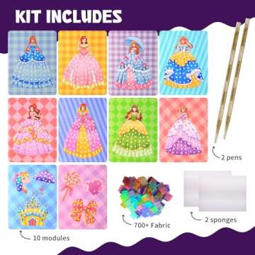 Poke-In Art Craft Kit for Kids - Magical Princess Crafts