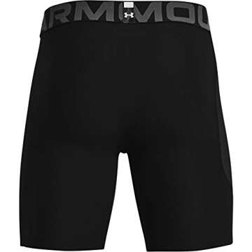 Under Armour Men's Armour HeatGear Compression Shorts , Black (001)/Pitch Gray, X-Large