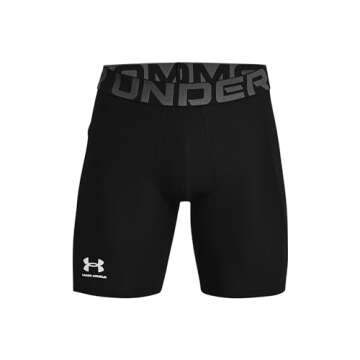 Under Armour Men's Armour HeatGear Compression Shorts , Black (001)/Pitch Gray, X-Large