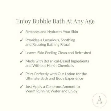 Archipelago Botanicals Luxury Milk Bubble Bath, Moisturizing and Hydrating Gentle Bubble Bath, Helps Refresh, Restore and Soothe All Skin Types, 25 oz