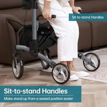 ELENKER Upright Walker for Seniors - Lightweight & Comfortable