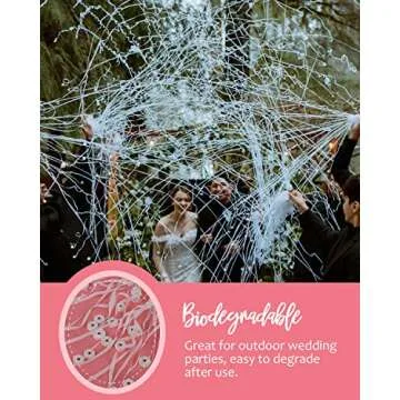 BATTIFE 10Pack Streamers Poppers - White Hand Throw Confetti Poppers, No Mess Paper Crackers for Birthday Wedding Party Celebrations, White