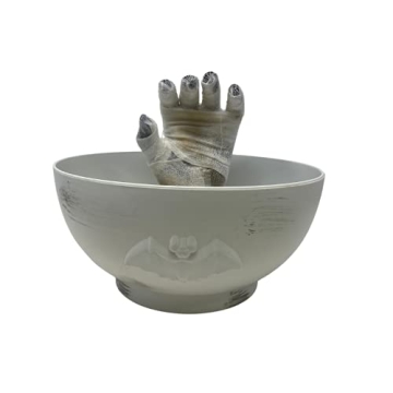 Animated Mummy Hand Candy Bowl for Halloween Decor