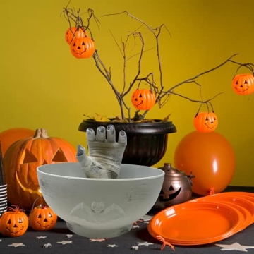 Animated Mummy Hand Candy Bowl for Halloween Decor