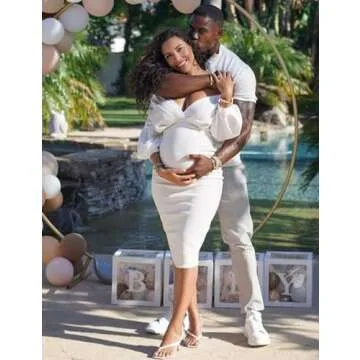 Peauty Maternity Dress for Photoshoot Baby Shower Dress Maternity Shapewear Underwear Support Belly ...