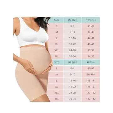 Peauty Maternity Dress for Photoshoot Baby Shower Dress Maternity Shapewear Underwear Support Belly Bands for Pregnant Maternity Skirt Panties Gender Reveal Dress Baby Shower Dress for Mom be(Nude M)