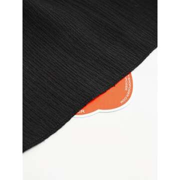 CIDER Women's Summer Cocktail Dress - Tube Ruched Ruffle Mini Dress: Black, M