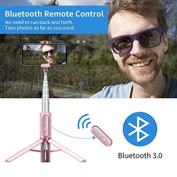 Colorlizard Selfie Stick Tripod with Remote & Rotation