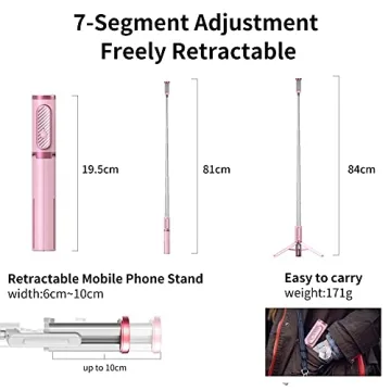 Colorlizard Selfie Stick Tripod with Remote & Rotation