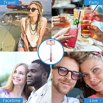 Colorlizard Selfie Stick Tripod with Remote & Rotation