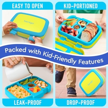 Bentgo Kids Bento Lunch Box - 5-Compartment & Leak-Proof