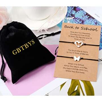 GBTBYS Back to School Gifts Butterfly Bracelet Set for Kids