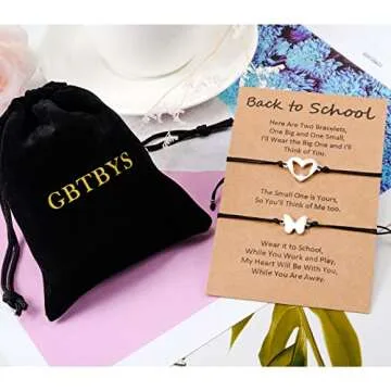 GBTBYS Back to School Gifts Butterfly Bracelet Set for Kids