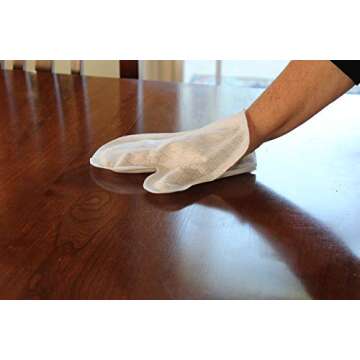 Artisan DUSTING MITT Replaces Microfiber Dusting Cloths, Dust Wipes, Feather Dusters. Grabs and Locks in Dust, Pet Hair, and Allergens for The Best Cleaning Possible Dual-Sided Disposable.20 Mitts.