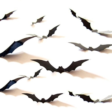DIY PVC 3D Decorative Scary Bats Wall Decals for Halloween