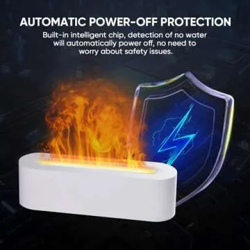 YALEDI Essential Oil Diffuser with Flame Effect and Lights