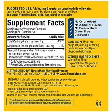 Nature Made Calm & Relax Supplement for Stress Relief