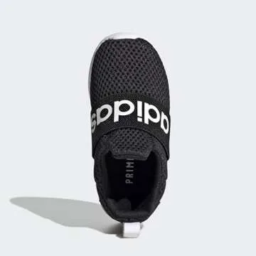 adidas Kids Lite Racer Adapt 4.0 Running Shoe, Black/Black/White, 7 US Unisex Toddler