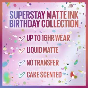 Maybelline SuperStay Matte Ink Liquid Lipstick - Birthday Cake