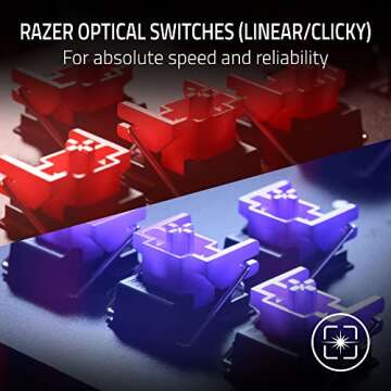 Razer Huntsman V2 TKL Tenkeyless Gaming Keyboard: Fast Linear Optical Switches Gen2 & 8000Hz Polling...
